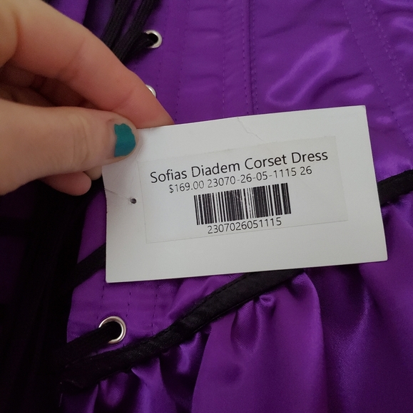 Purple Sofia Diadem Corset Dress - Picture 3 of 6